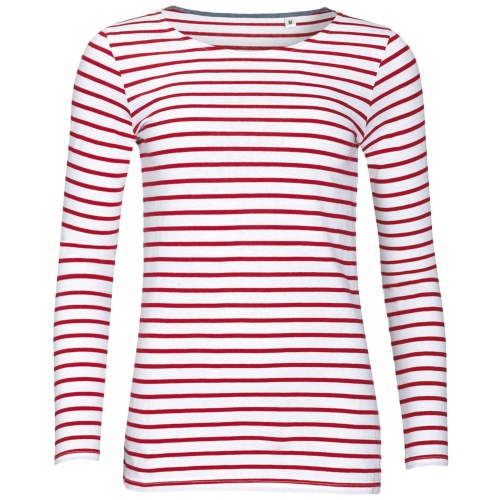 Футболка женская Marine Women, белая с красным Футболка женская Marine Women, белая с красным