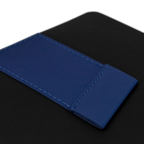 Ежедневник Bookmark, недатированный, черный с синим фото 3