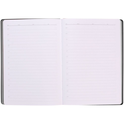 Ежедневник Flexpen Shall, недатированный, черный фото 11