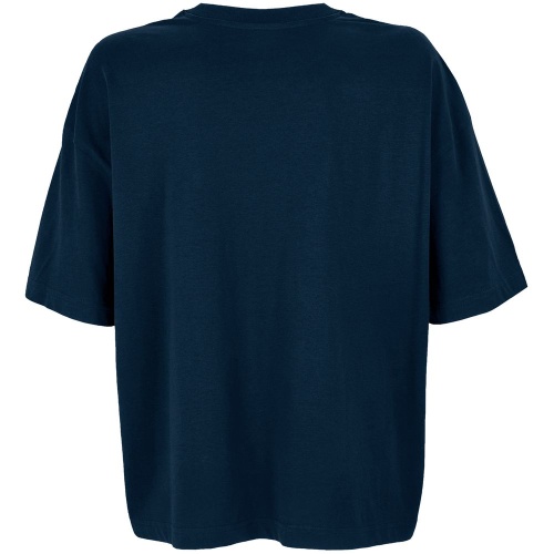 Футболка оверсайз женская Boxy Women, темно-синяя фото 4