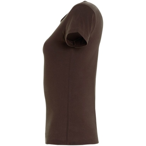 Футболка женская Miss 150, шоколадно-коричневая фото 4