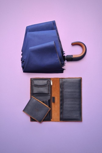 Складной зонт Palermo, темно-синий фото 6 Складной зонт Palermo, темно-синий фото 6