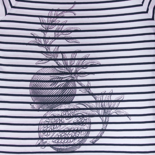 Футболка женская Grand Granat, белая с синим фото 4