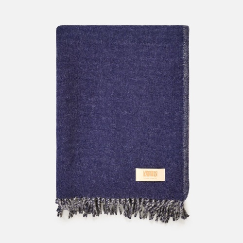 Плед Devika, синий с серым фото 2