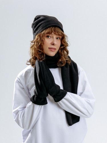 Шарф Fleecy, черный фото 3 Шарф Fleecy, черный фото 3