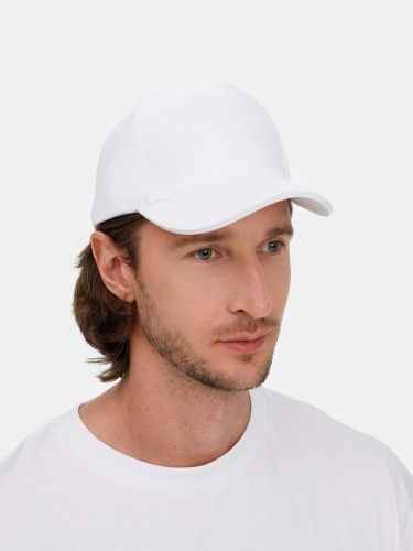 Бейсболка Classic 2.0, белая фото 5