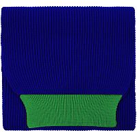 Шарф Snappy, синий с зеленым