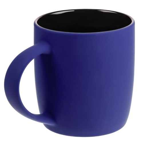 Кружка Surprise Touch Black c покрытием софт-тач, синяя фото 3 Кружка Surprise Touch Black c покрытием софт-тач, синяя фото 3