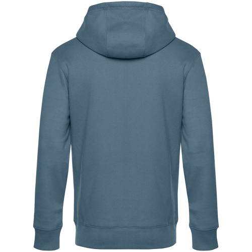 Толстовка с капюшоном унисекс King, серо-синяя фото 3 Толстовка с капюшоном унисекс King, серо-синяя фото 3