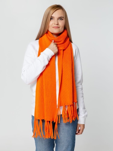 Шарф Flette, оранжевый (апельсин) фото 3