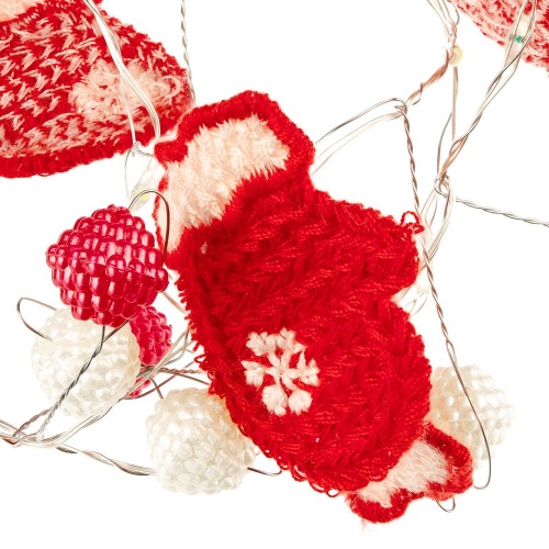 Гирлянда Merry Mittens, красная фото 3 Гирлянда Merry Mittens, красная фото 3