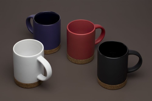 Кружка с пробковой подставкой Corky, синяя фото 5 Кружка с пробковой подставкой Corky, синяя фото 5