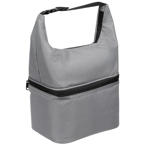 Термосумка с ланчбоксом Smakk, серая фото 3 Термосумка с ланчбоксом Smakk, серая фото 3