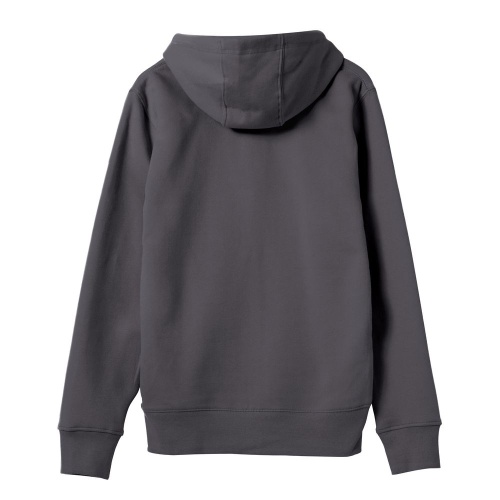 Толстовка на молнии с капюшоном унисекс King, темно-серая фото 3