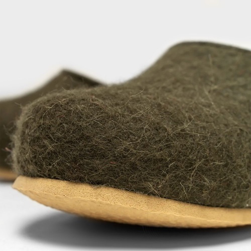 Домашние валенки Wild, зеленые (олива) фото 2 Домашние валенки Wild, зеленые (олива) фото 2