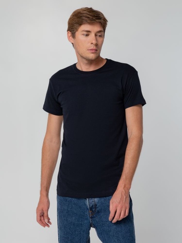 Футболка унисекс T-bolka 140, темно-синяя фото 6