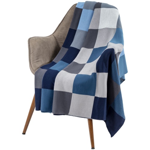 Плед Farbe, синий фото 3