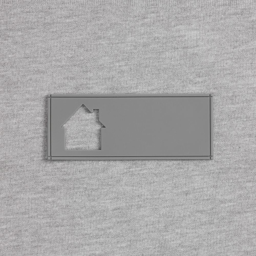 Лейбл из ПВХ с вырубкой «Дом», серый фото 3 Лейбл из ПВХ с вырубкой «Дом», серый фото 3