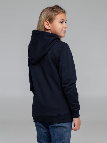 Толстовка с капюшоном детская Kirenga Kids, темно-синяя фото 12 Толстовка с капюшоном детская Kirenga Kids, темно-синяя фото 12