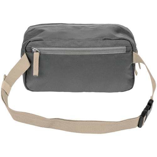 Поясная сумка Sensa, серая с бежевым фото 5