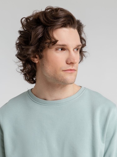 Свитшот унисекс BNC Inspire (Organic), серо-зеленый фото 9