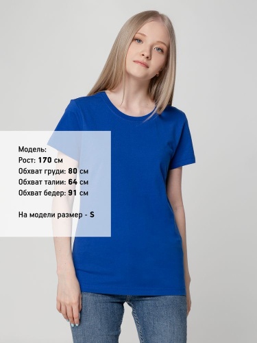 Футболка женская T-bolka Lady, ярко-синяя фото 5 Футболка женская T-bolka Lady, ярко-синяя фото 5