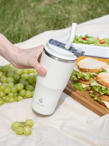 Термостакан Sapporo М, белый (молочный) фото 5