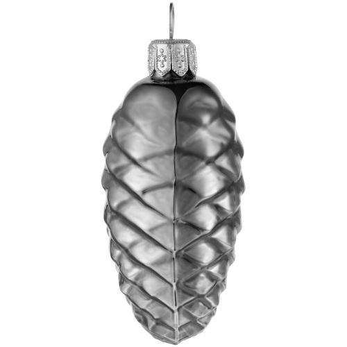 Елочная игрушка «Шишка» в коробке, графит фото 3 Елочная игрушка «Шишка» в коробке, графит фото 3