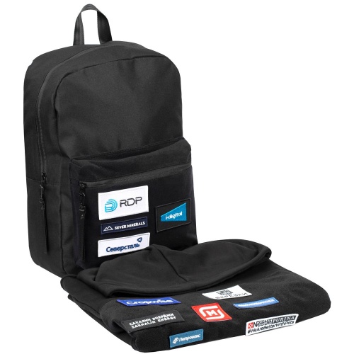 Рюкзак Patch Catcher с карманом из липучки, черный фото 9 Рюкзак Patch Catcher с карманом из липучки, черный фото 9