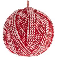 Свеча Kniteam, клубок, красный