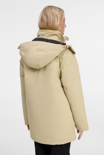 Куртка-парка унисекс Sfera, бежевая фото 7 Куртка-парка унисекс Sfera, бежевая фото 7