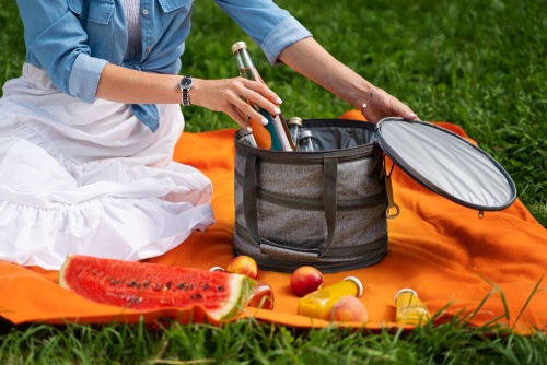 Складная термосумка Coast, бордовая фото 8 Складная термосумка Coast, бордовая фото 8