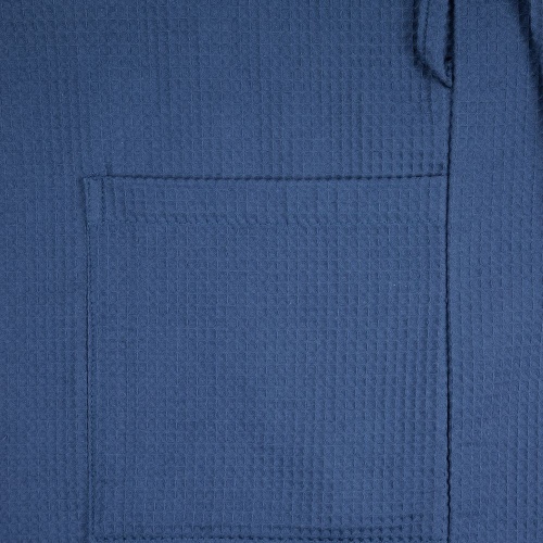 Халат вафельный Kimono, темно-синий фото 3 Халат вафельный Kimono, темно-синий фото 3