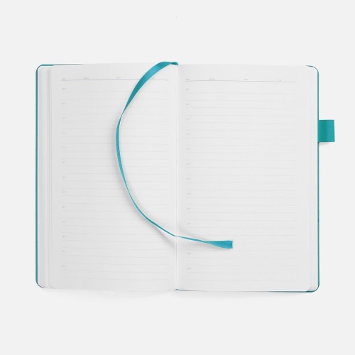 Ежедневник White Shall, недатированный, бело-бирюзовый фото 3 Ежедневник White Shall, недатированный, бело-бирюзовый фото 3