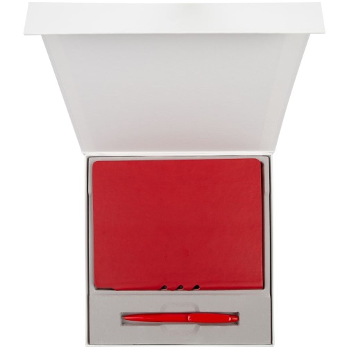 Коробка Memoria под ежедневник и ручку, белая фото 3 Коробка Memoria под ежедневник и ручку, белая фото 3