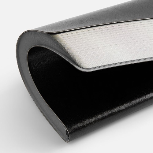 Ежедневник Doppio, недатированный, черный с серым фото 3 Ежедневник Doppio, недатированный, черный с серым фото 3