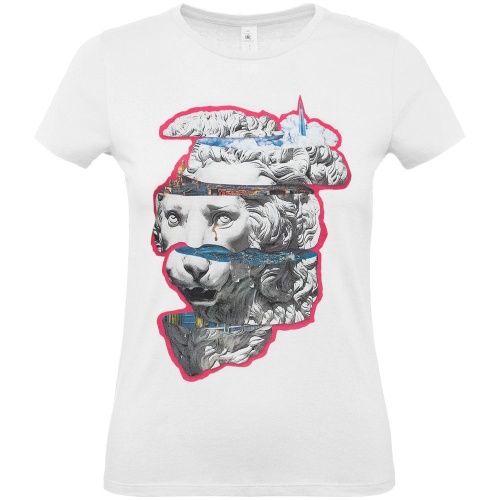 Футболка женская «Смотри вглубь», белая фото 3