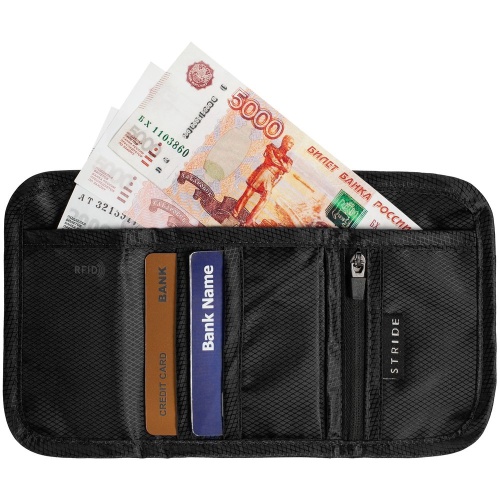 Кошелек Torren с RFID-защитой, черный фото 6 Кошелек Torren с RFID-защитой, черный фото 6