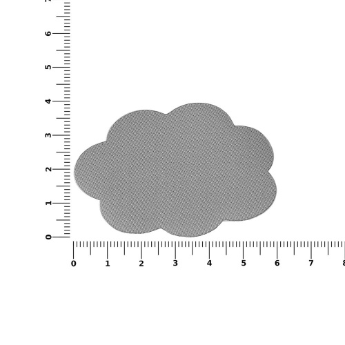Наклейка тканевая Lunga Calum, L, серая фото 2 Наклейка тканевая Lunga Calum, L, серая фото 2