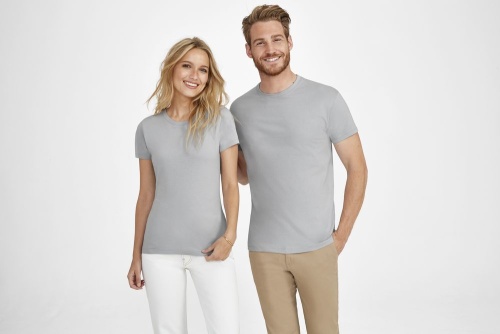 Футболка унисекс Regent 150, синяя (джинс) фото 6