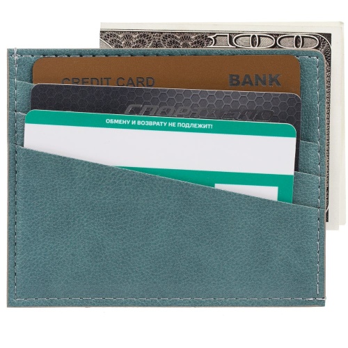 Чехол для карточек Petrus, голубой фото 7 Чехол для карточек Petrus, голубой фото 7