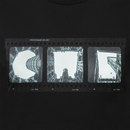 Футболка женская «Небо-душа», черная фото 4