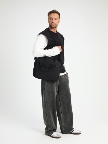 Сумка для ноутбука Delegate, черная фото 4 Сумка для ноутбука Delegate, черная фото 4