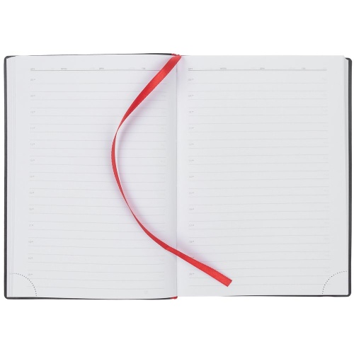 Ежедневник Vivian Metal, недатированный, красный фото 7