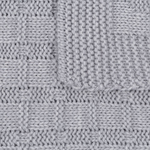 Плед Snippet, светло-серый меланж фото 5