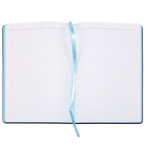 Ежедневник Bookmark, недатированный, черный с голубым фото 3