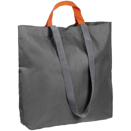 Шопер Sensa, серый с оранжевым Шопер Sensa, серый с оранжевым