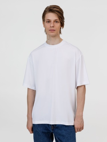 Футболка из бифлекса Morfiss, белая фото 2