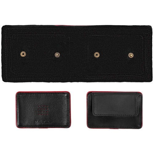 Кошелек Partinico, черный с красным фото 5 Кошелек Partinico, черный с красным фото 5
