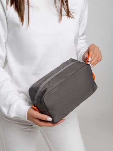 Несессер Sensa, серый с оранжевым фото 6